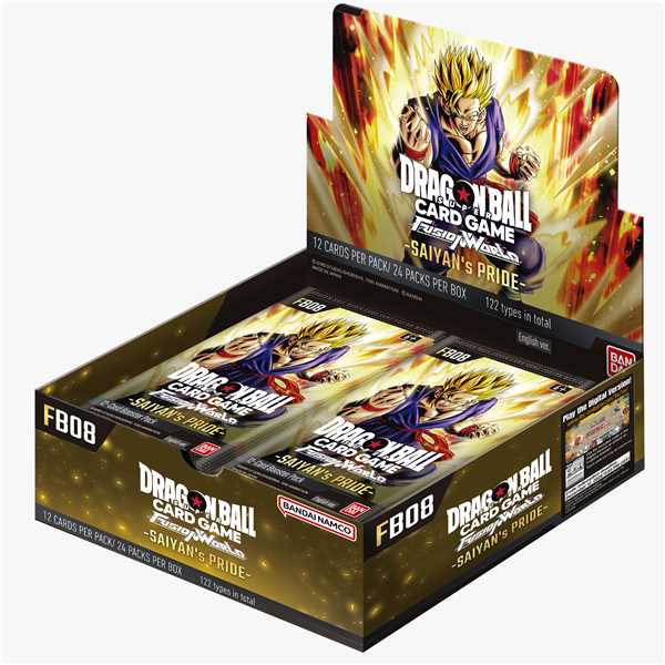 Dragon Ball Super Card Game Fusion World - Saiyan's Pride FB08 Booster Box - deckkingdom