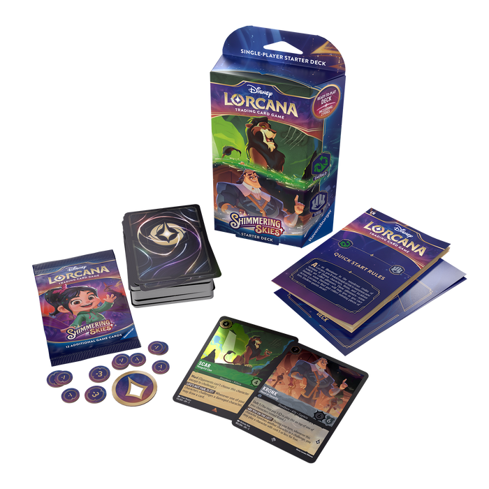 Disney Lorcana TCG - Shimmering Skies Starter Deck - Scar &amp; Kronk