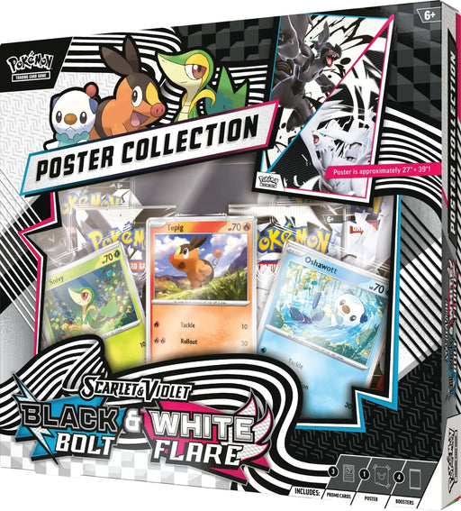 Pokemon Black Bolt & White Flare Poster Collection - deckkingdom