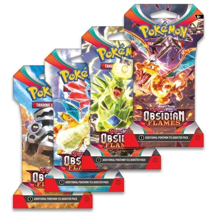 Confezione di buste con custodia Pokemon Fiamme di ossidiana