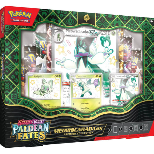 Pokemon Paldean Fates Premium Collection – Meowscarada ex - Deckkingdom