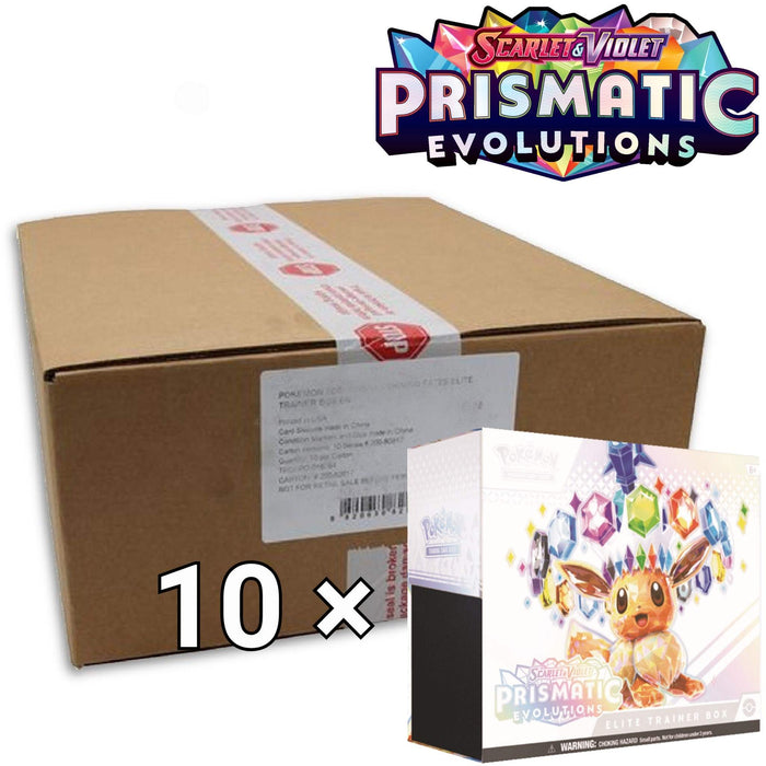 Pokemon Prismatic Evolutions Elite Trainer Box Case - Deckkingdom