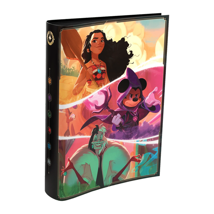 Disney Lorcana TCG - Shimmering Skies Portfolio (4-pocket) - Moana, Mickey and Cruella