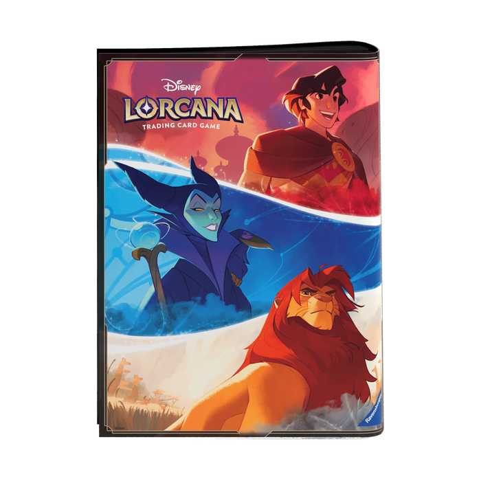 Disney Lorcana TCG - Portfolio Cieli Scintillanti (4 tasche) - Vaiana, Topolino e Crudelia