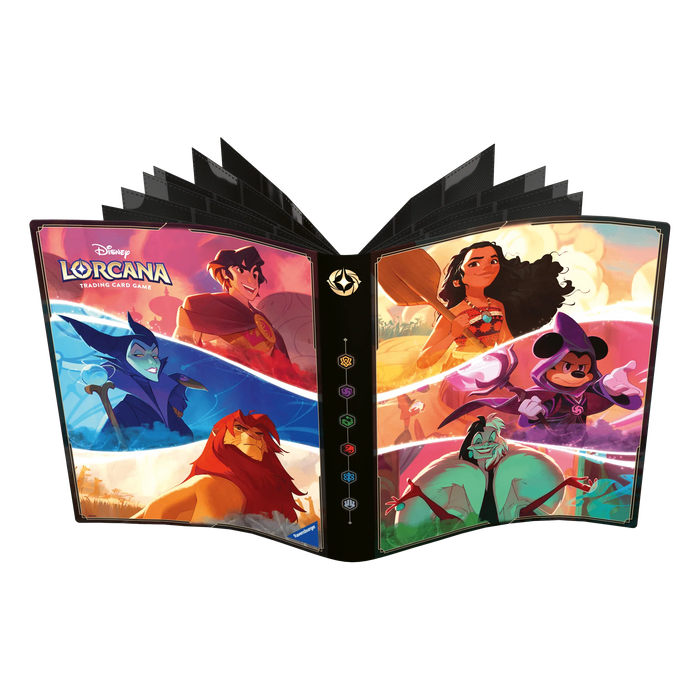 Disney Lorcana TCG - Shimmering Skies Portfolio (4-pocket) - Moana, Mickey and Cruella