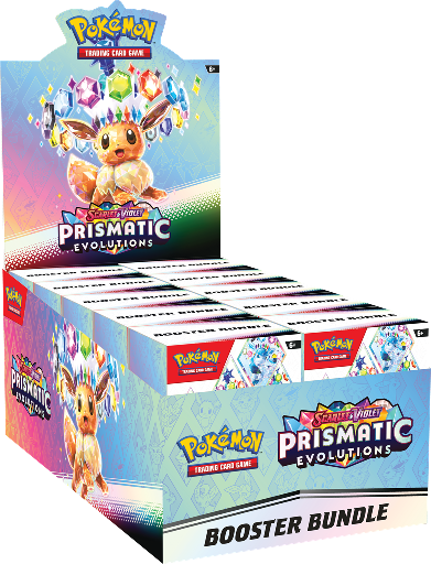 Pokemon Prismatic Evolutions Booster Bundle Display