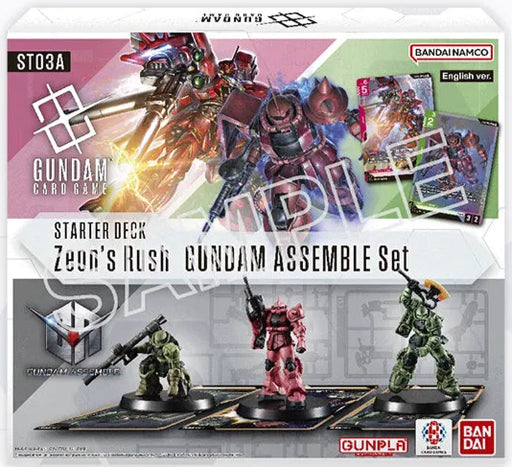 Gundam Card Game - Starter Deck - GUNDAM ASSEMBLE Set - Zeon's Rush ST03A - Deckkingdom